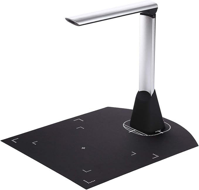 LiebeWH 5MP Document Camera Portable Scanner for A4 Paper Picture Document Foldable and Portable with LED light