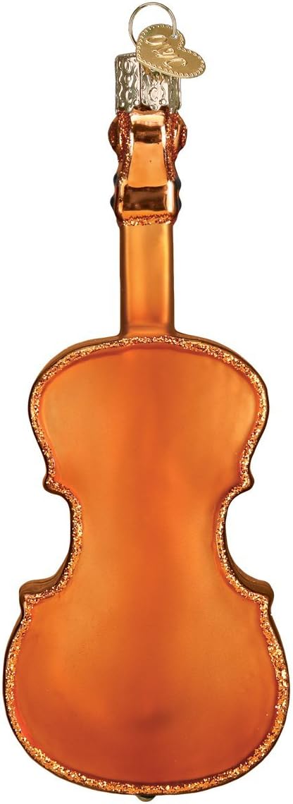 Old World Christmas Cello Glass Blown Ornament for Christmas Tree, Handcrafted Holiday Decoration, Music Collection