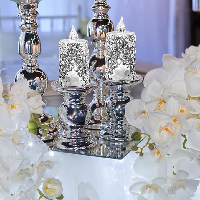 24-Pack Flameless LED Candles, Battery Operated Tea Lights for Realistic Flicker, Wedding Christmas Thanksgiving Home Decor Centerpieces