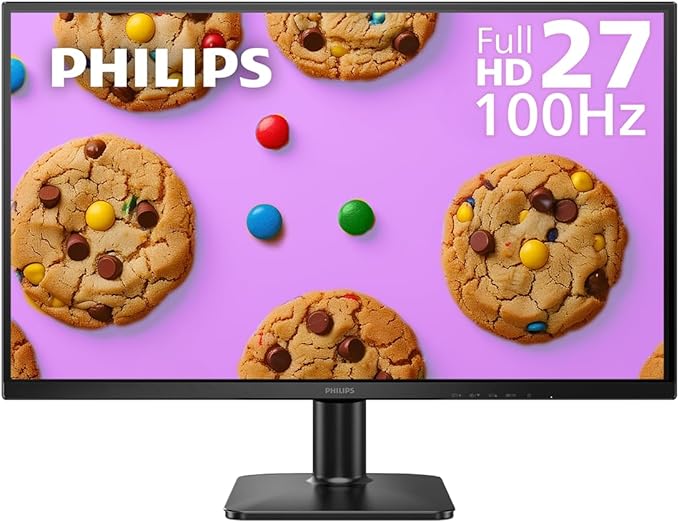 Philips 27E2N1100 27 inch IPS FHD (1920 x 1080) 100Hz Gaming Office Monitor, VESA, HDMI x1, VGA Port x1, Eye Care, 4 Year Advance Replacement Warranty