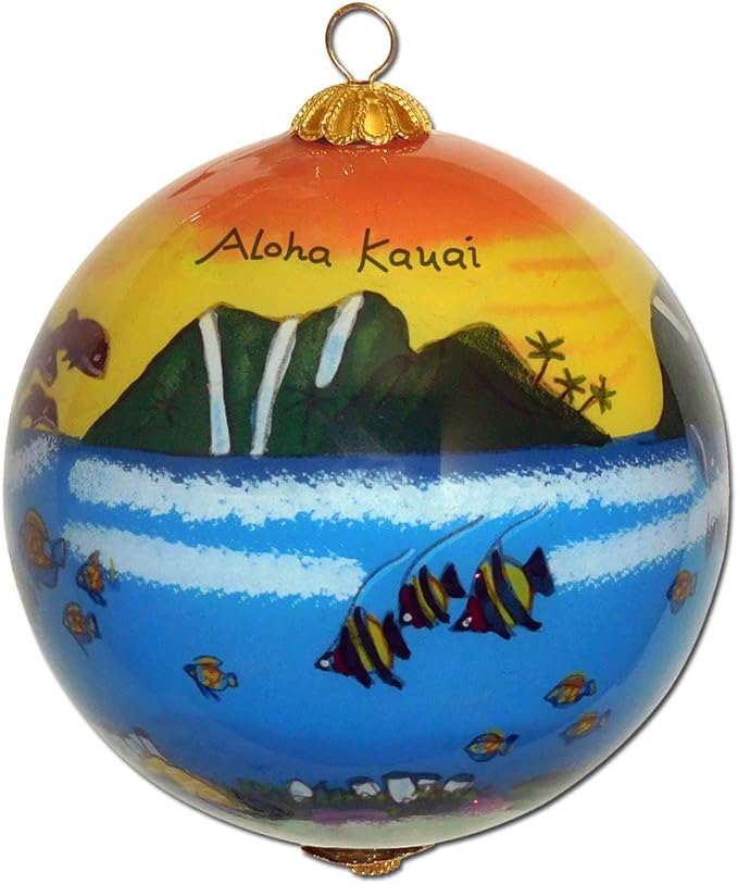 Collectible Hawaiian Family Vacation Christmas Ornament Aloha (FV/K)