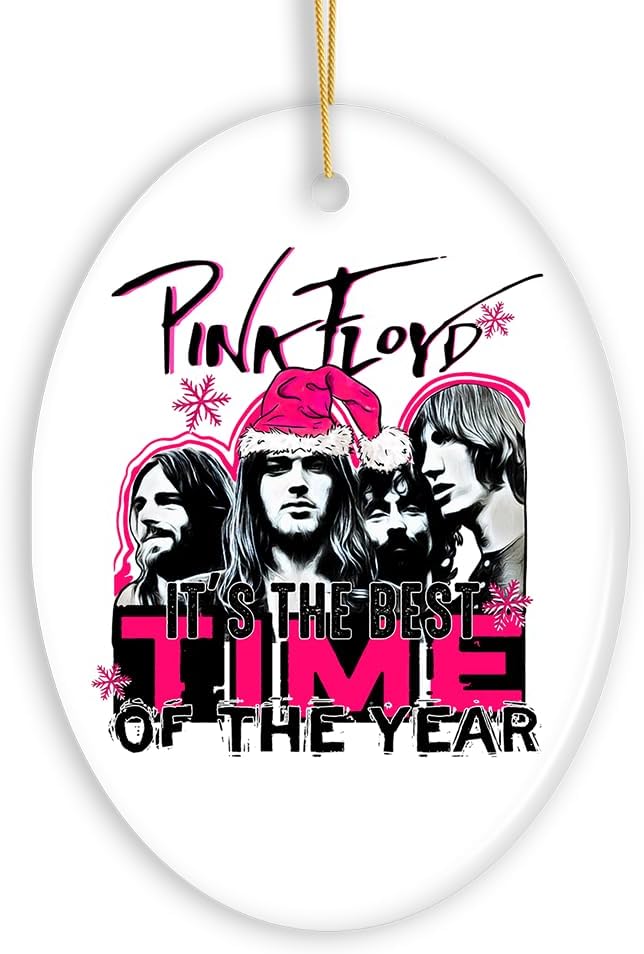 It’s The Best Time of The Year Psychedelic Rock n Roll Christmas Ornament, Classic Rockstar Theme