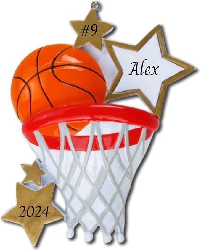 2024 Personalized Christmas Tree Ornament for Basketball Lovers Customized Christmas Ornament Keepsake Basketball Players-Free Customization