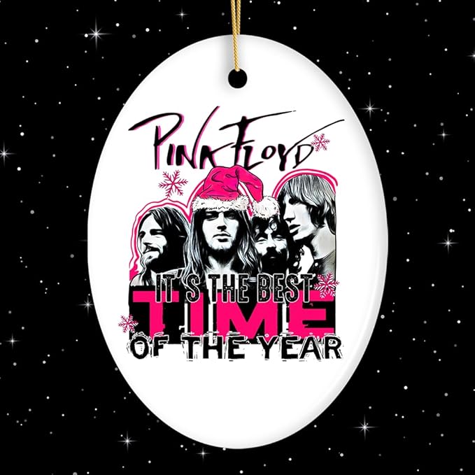 It’s The Best Time of The Year Psychedelic Rock n Roll Christmas Ornament, Classic Rockstar Theme