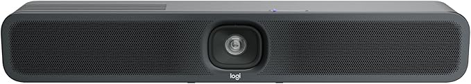 Logitech MeetUp 2 All-in-One USB Conference Room Camera, Compact Video Bar with Built-in AI Features, Works with Microsoft Teams, Zoom Rooms, Google Meet, and More