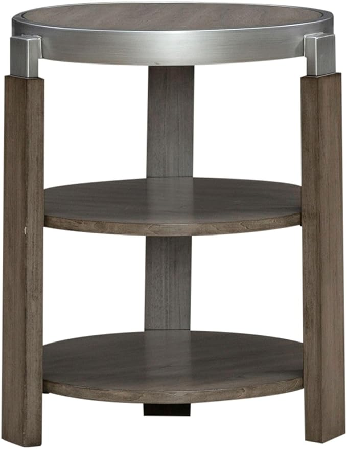 Liberty Furniture Sutton Chairside Table for Living Room - Bleached Sand