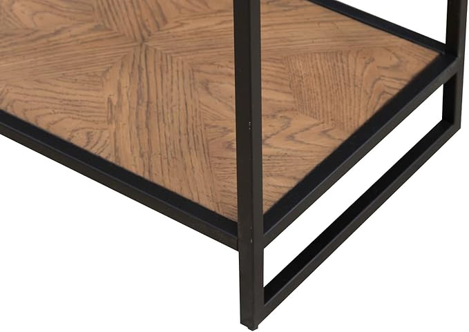 Liberty Furniture Bedford Chairside Table for Living Room - Weathered Oak