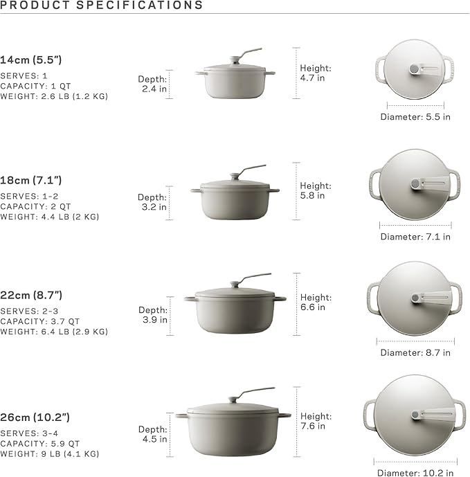 Vermicular Oven Pot 2.0 | Lightweight Enameled Cast Iron Pot | 18cm (2 Qt) | Non-Toxic | Induction-compatible | Dutch Oven | Made in Japan | Matte Himalayan Pink