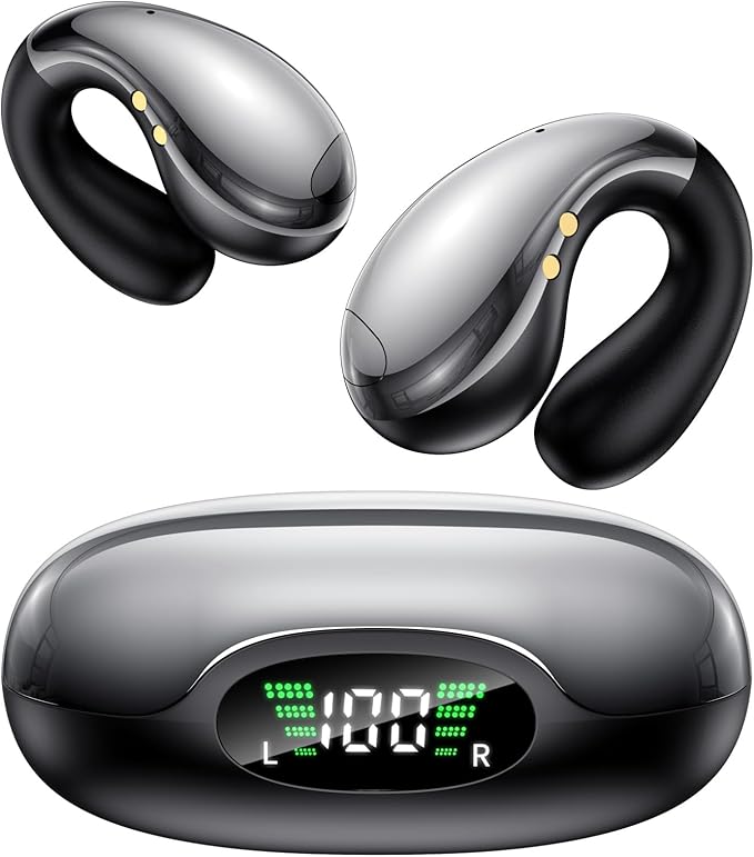 Ai Translation Earbuds Real-Time – Ear Buds Translators Any Language, Audifonos Traductores Inglés Español, Instant Translating Earbud Devices for Live Global Conversations, Crystal Black