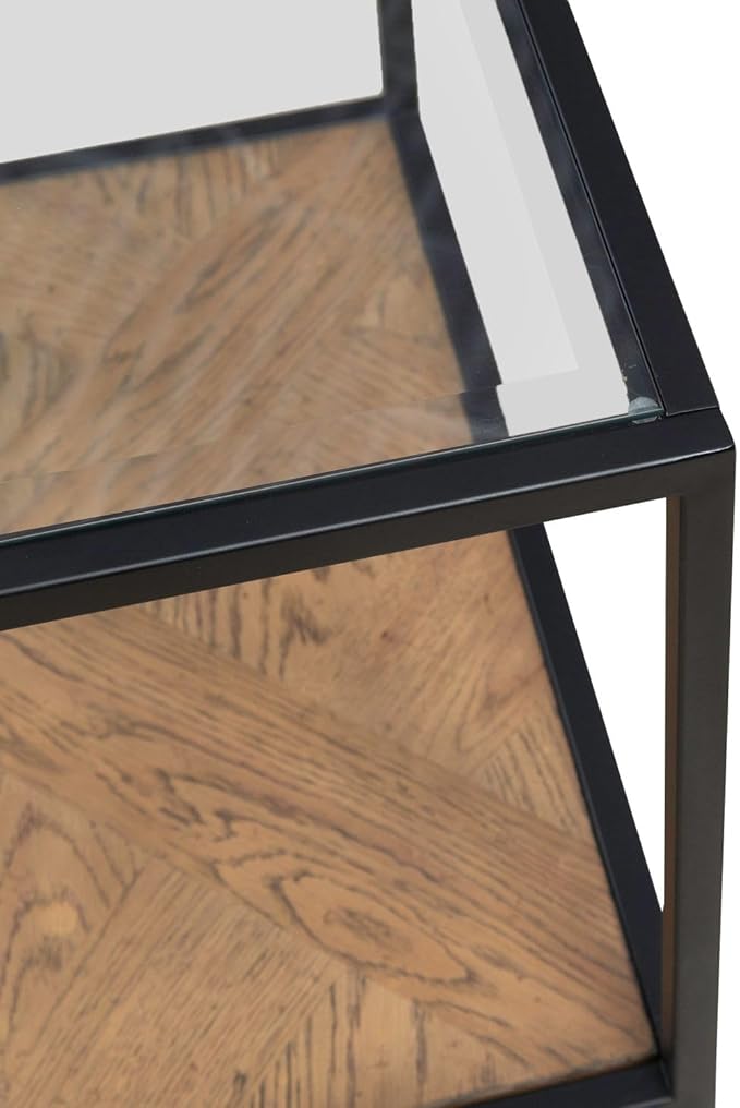 Liberty Furniture Bedford Drawer End Table for Living Room - Weathered Oak