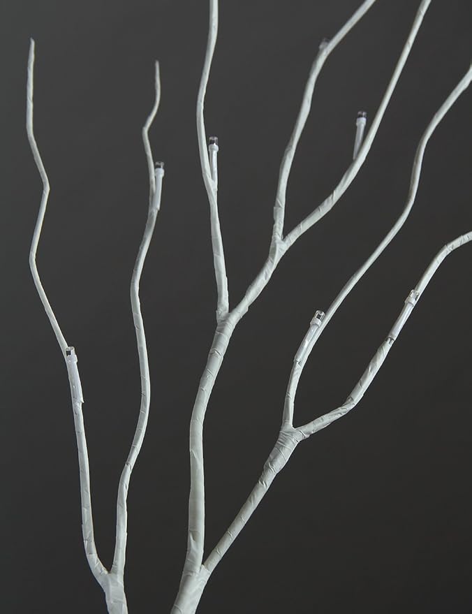 LIGHTSHARE 8FT 132 LED Birch Tree,Home,Festival,Party,Christmas,Indoor and Outdoor Use,Warm White