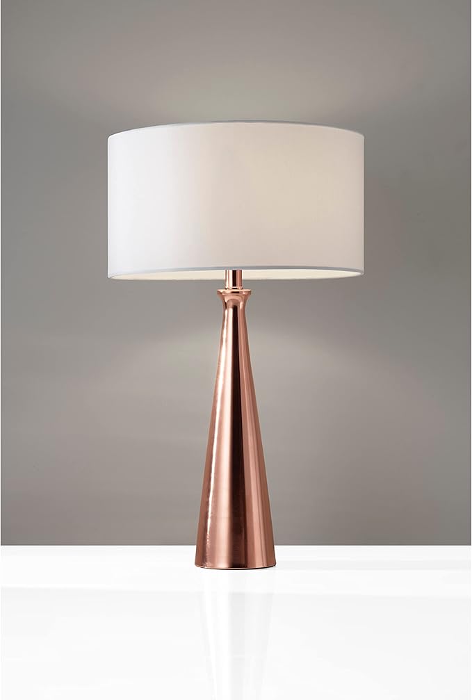 Adesso 1517-01 Linda 21.5" Table Lamp, Black, Smart Outlet Compatible