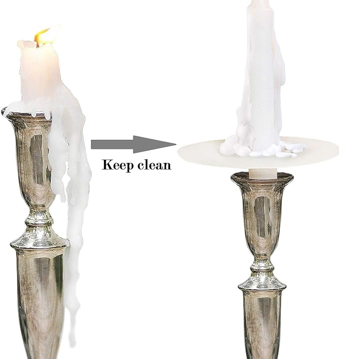 Onebird 200 White Taper Candles, Smokeless and Odorless, Handheld Drip Guard, 0.5 inch x 5 inch, Church for Prayers, Vigils, Memorial Services, Religion