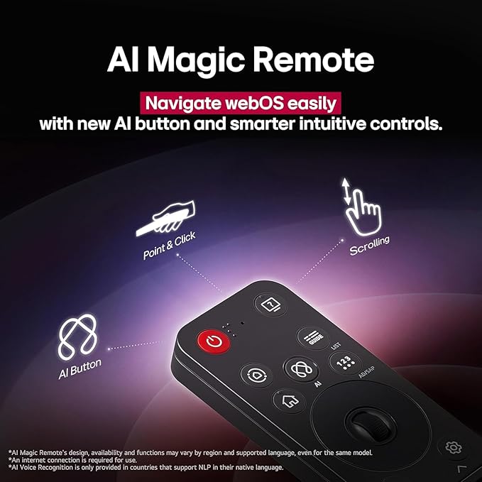 LG 65-Inch Class OLED AI 4K B5 Series Smart TV w/Dolby Atmos, Dolby Vision, HDR10, AI Super Upscaling 4K, Filmmaker Mode, Wow Orchestra, Alexa Built-in (OLED65B5PUA.AUSZ, 2025)