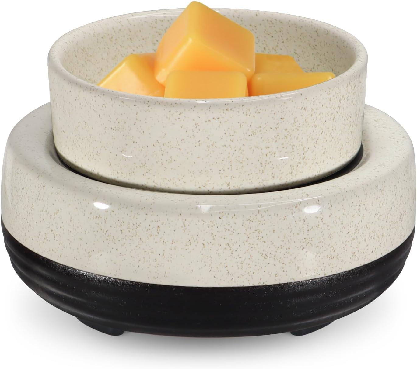 Wax Melts Warmer, Ceramic Candle Melter Melting Wax 3-in-1 Oil Burner Electric Fits Yankee Large Jar, Scented Candle Holder for Home Decor Gifts for Mom Grandma Women Girls