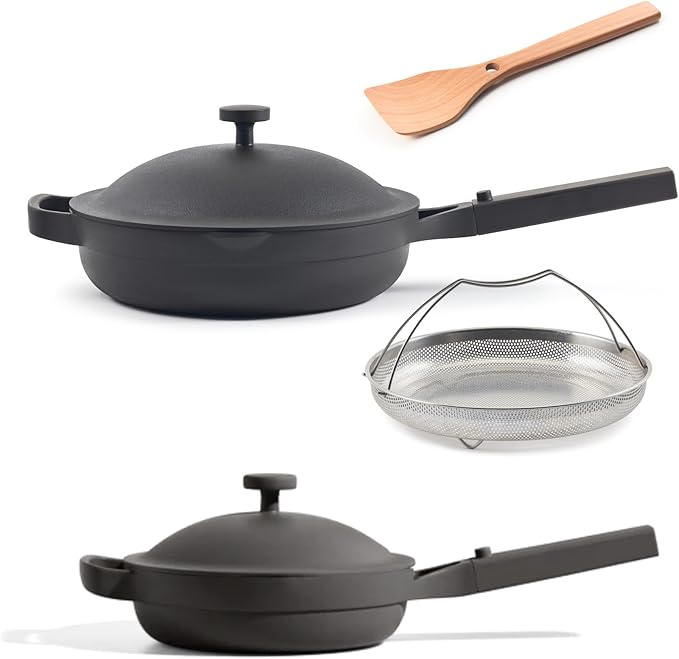 Our Place Always Pan Duo - Bundle | Multi-Functional Cookware Set Replaces 20 Pieces | Char