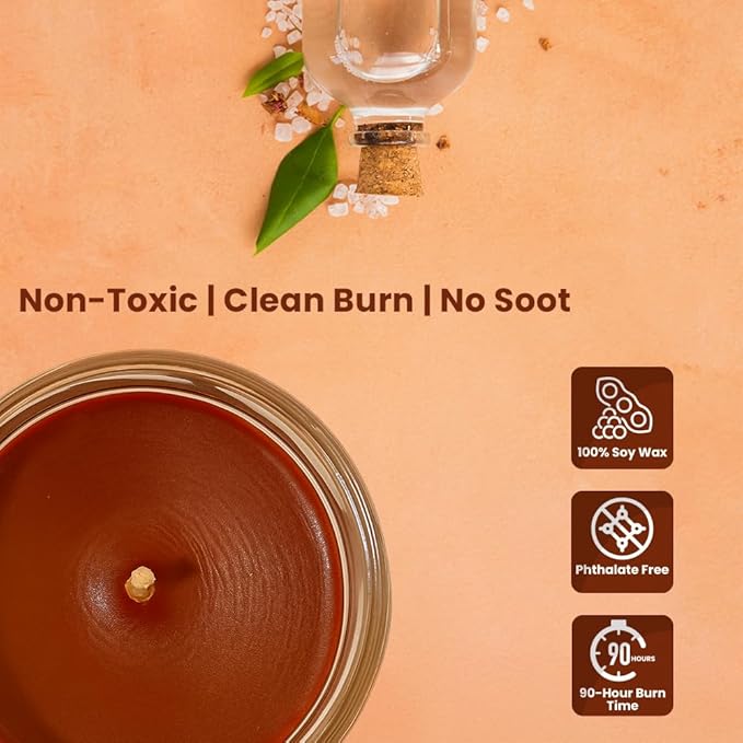 Candle Set Sandalwood Odor Eliminating – 2 Pack - 12oz – Long-Lasting Soy Wax Candles – Neutralizes Pet, Kitchen & Smoke Odors – Clean Burn, Eco-Friendly, Aromatherapy Candle