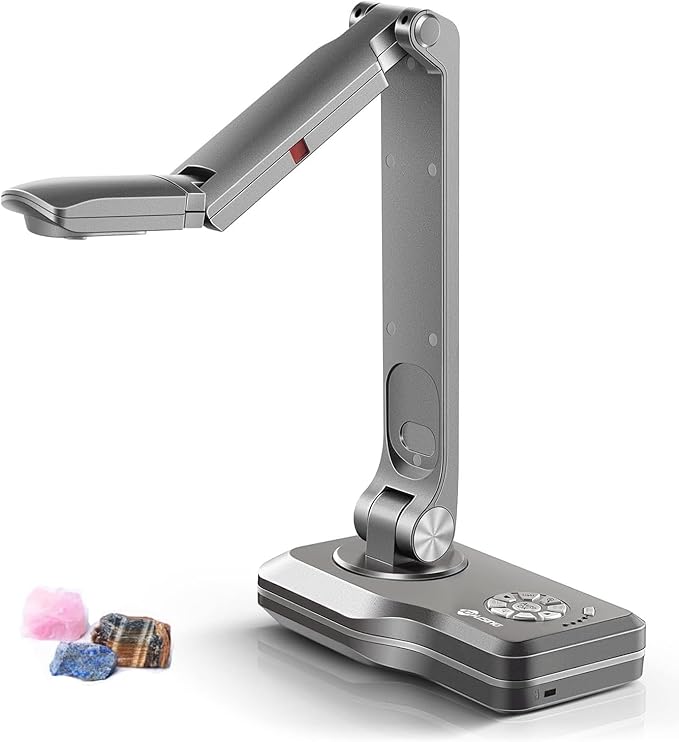 JOYUSING V500-4k VGA/HDMI/USB Three Mode 13MP Document Camera, OCR for Windows, Compatible with Real-time Projection, Web Conferencing, Distance Learning, Remote Teaching - Mac, Windows