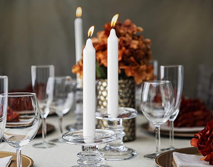 BOLSIUS White Candlesticks - 2 Packs = Total 90 Candles - 6+ Hours - Premium European Quality - Consistent Smokeless Flame - Unscented Dripless Dinner Candles