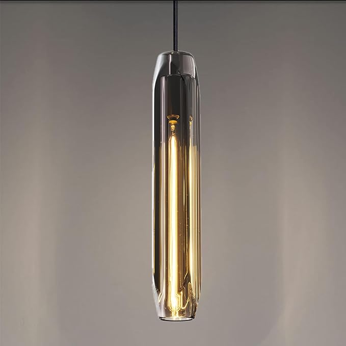 Pendant Lights Kitchen Island Pendant Lights Pendant Light fixtures Kitchen Pendant Light pendent Light Smoke Gray Crystal lampshade Island Pendant Lights for Kitchen