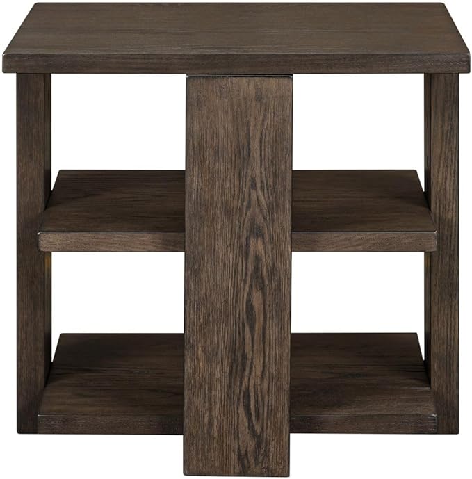 Liberty Furniture Harrison End Table for Living Room - Espresso Brown Oak