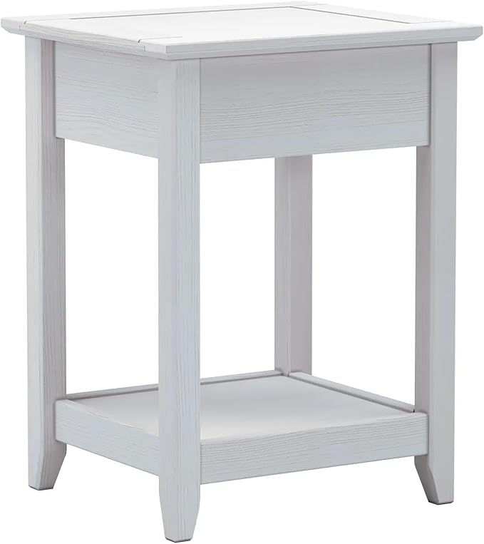 Greenport End Table - Brushed White