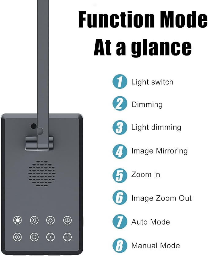 USB Document Camera 4K 16MP Ultra HD Webcam with Adjustable Angle Fit for OS X Windows OBS Android Web Conferencing Distance Learning Remote Teaching