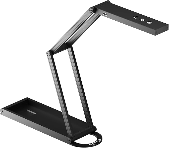 NETUM Document Camera & Webcam 4K with Microphone, USB Visualiser, 3-Level Touch LED, AutoFocus, Image Invert, Fold, for Windows - Remote Teaching & Live Demo (SD-1300)