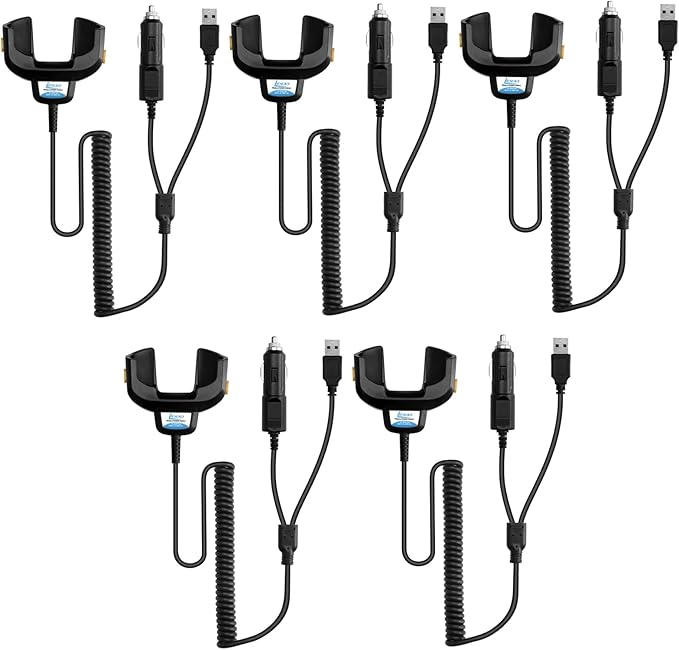 (5PCS) Car Charger Cable for TC77 Car Charger for Symbol Zebra Car Charger TC70 TC55 TC72 TC75 TC70X TC75X TC700H Battery Charger CHG-TC7X-CLA1-01 Scanner Charger Cable TC77 Charger Cable