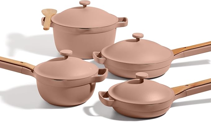 Our Place Cookware Set - Complete 13-Piece Set Including Always Pan 2.0, Mini Always Pan, Perfect Pot, and Mini Perfect Pot | Multifunctional, Toxin-Free Nonstick | Replaces 36 Pieces | Spice