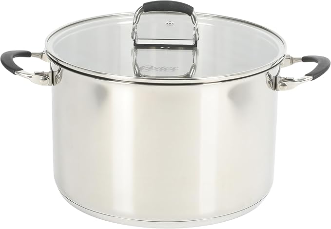 Oster Platinum Silverbolt 6 Piece Stackable Space-Saving Dutch Oven Sauce Pan Cookware Set