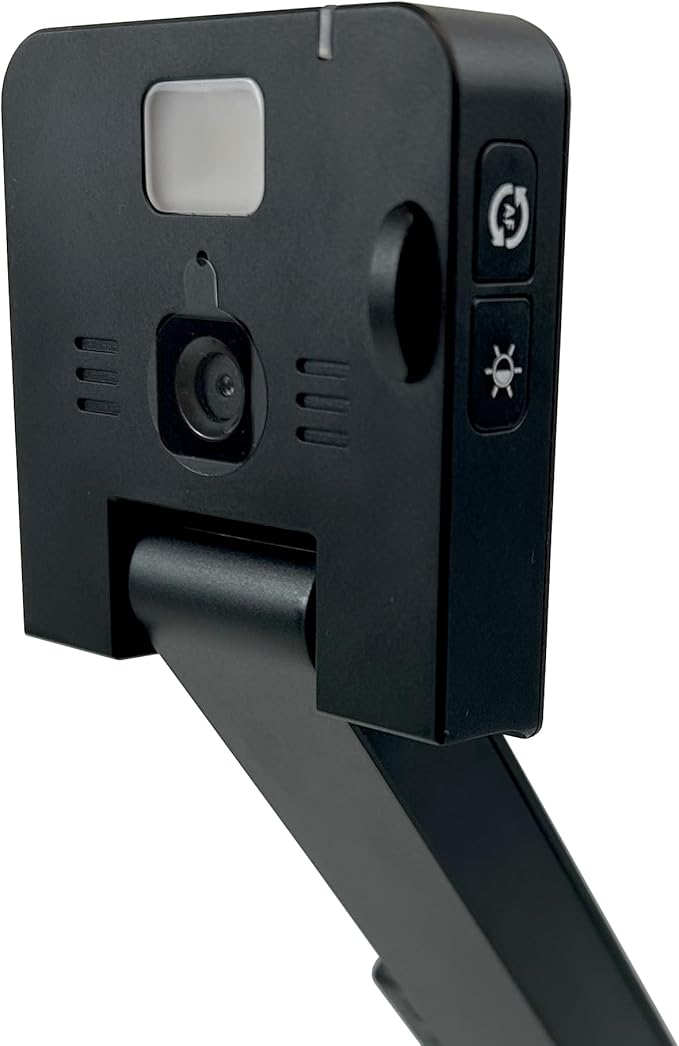 AMBIR Flexicam USB Document Camera-4K Video, FC204-AC, Internal Microphone & Light. Compatible with ChromeBook, MacOS and Windows. in-Classroom and Remote Teaching, Web Meetings and Creator Videos