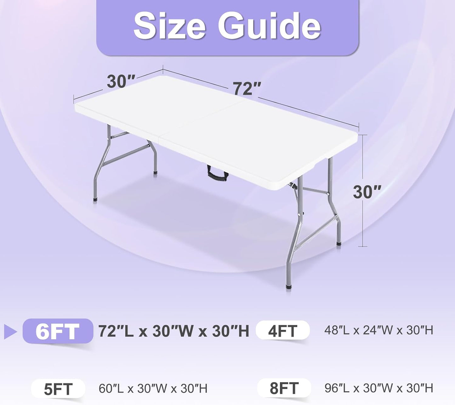 ABCCANOPY 6 FT Navy Blue Spandex Table Cover Stretch Fitted Wrinkle Resistant Tablecloth Reuse for Rectangular Folding Table Patry Event Wedding Banquet Protector