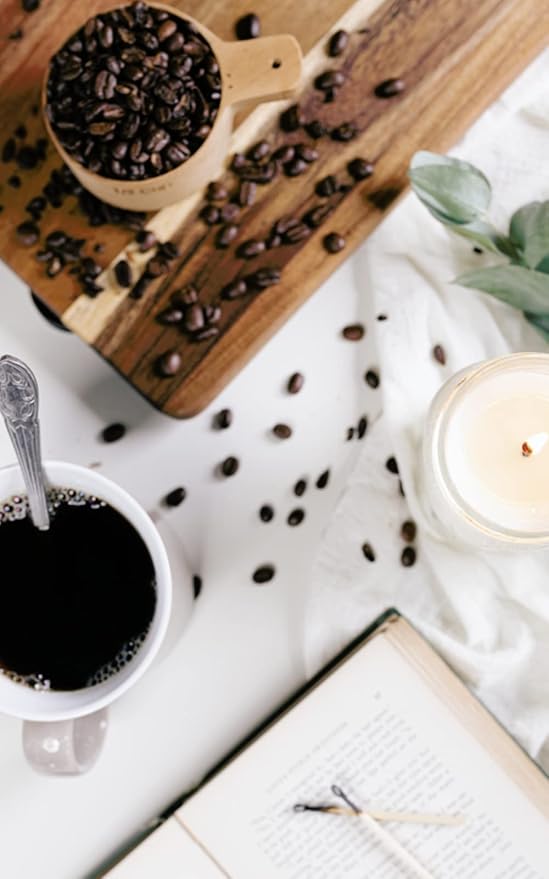 Antique Candle Co.® Fresh Roasted Coffee 16 Ounce Soy Wax Candle, 80 Hour Burn Time, Cotton Wick, Mason Jar Candle (Fresh Roasted Coffee)