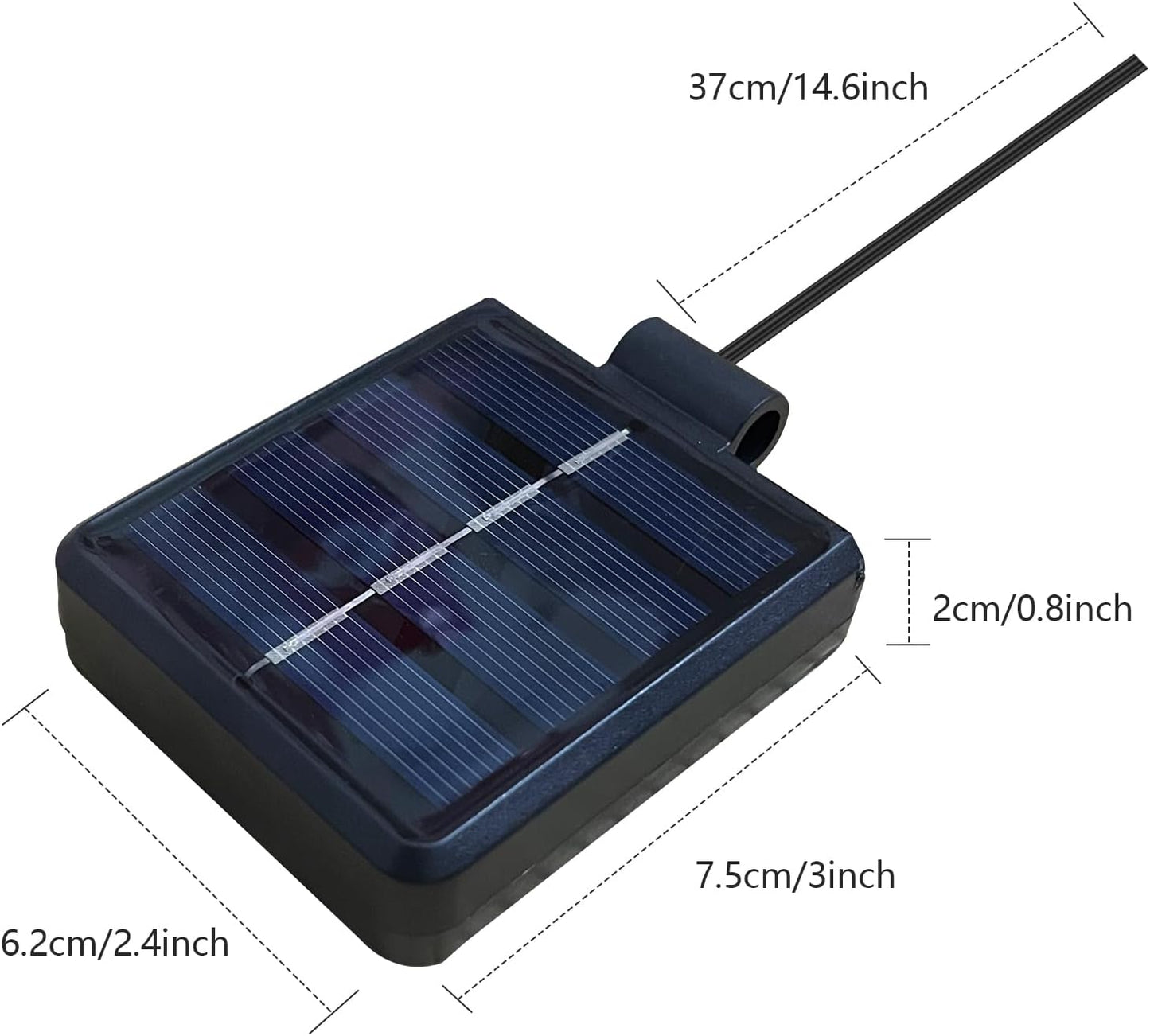 Solar Lantern Light Replacement Top ,LED Solar Panel Lantern Lid Lights Replacement Part for Outdoor Flower DIY Solar Flower Lights Garden Patio Decor (Square 2 pcs)