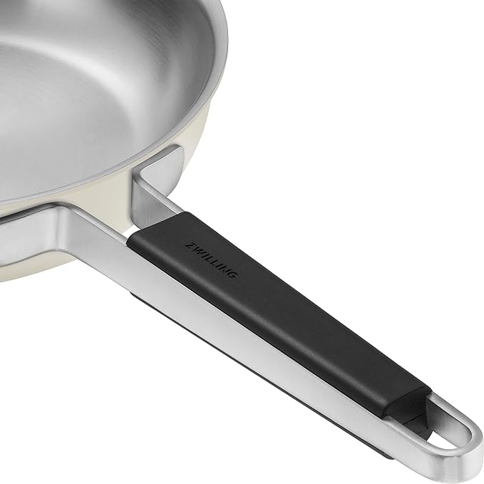 ZWILLING Pure 11-inch Stainless Steel Fry Pan, Ivory