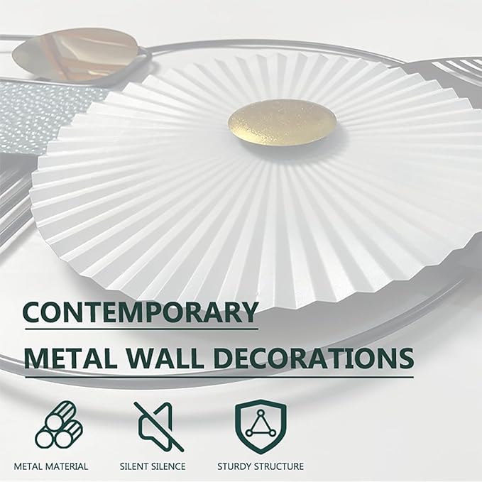 Ironelle Large Metal Wall Art Decor Modern Minimalist Wall Decor Black White Abstract Wall Art for Living Room Bedroom Office Dining Room Bathroom Kitchen Hallway Hanging Wall Sculptures