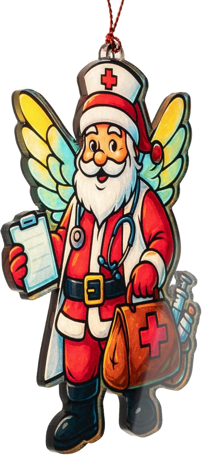 Nurse Christmas Ornament – Healthcare Worker Ornament | Medical Gifts for Nurses + Doctor Ornament – Nurse Appreciation Gifts – Christmas Ornament 2025