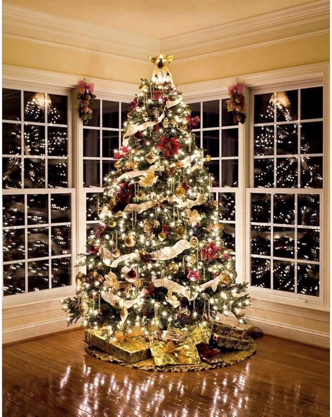 Novelty Lights 11 Feet 50 Bulbs Traditional Incandescent Mini Lights, Clear on Green Wire with 2.5" Spacing, Commercial Grade and UL Listed for Indoor/Outdoor Use, End-to-End Connectable