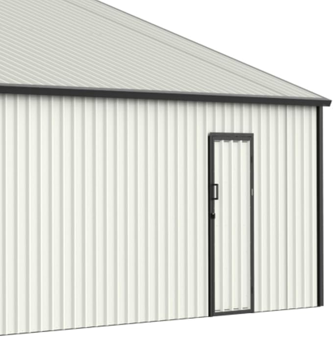 25x33 Outdoor Storage Shed, Extra Large Metal Garage Building, Heavy Duty Double Garage Shed with Side Door & 16 GA Steel Frame, Waterproof 2 Car Sheds for Car, Truck, Bike, Tool Storage, Cream