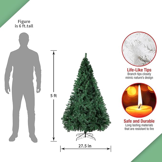 Artificial Christmas Tree（5ft Green）