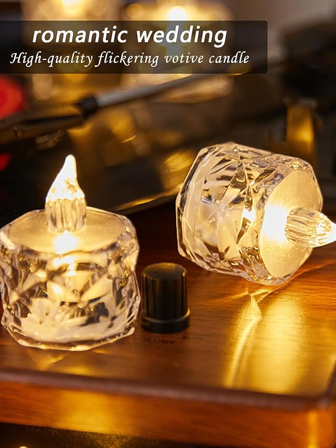 12 Pack Flameless LED Tea Lights Candles,for Halloween Christmas Home/Wedding Decor, Holiday Gifts &Decorate Lights