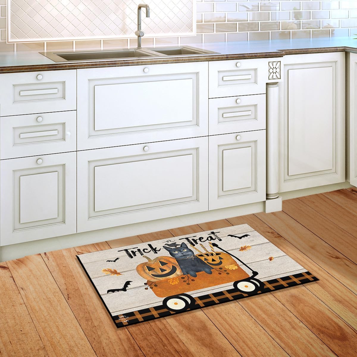 Briarwood Lane Trick Or Treat Wagon Halloween Doormat