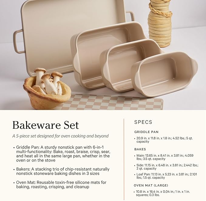 Our Place Ultimate Cookware Set - Complete 18-Piece Set Including the Always Pan, Perfect Pot, and Bakeware Set | Multifunctional, Toxin-Free Nonstick | Replaces 44 Pieces | Steam