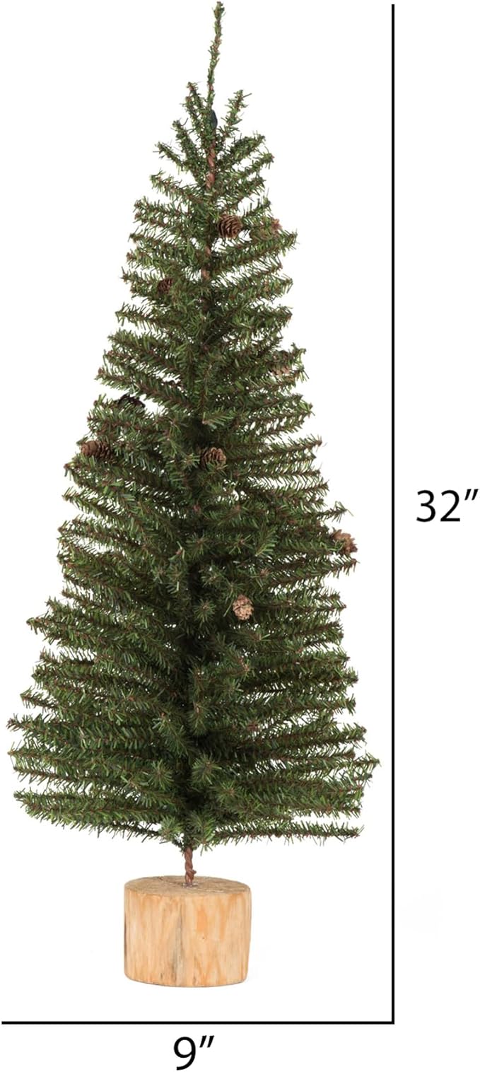 Vickerman 32" Carmel Pine Artificial Christmas Tree, Unlit