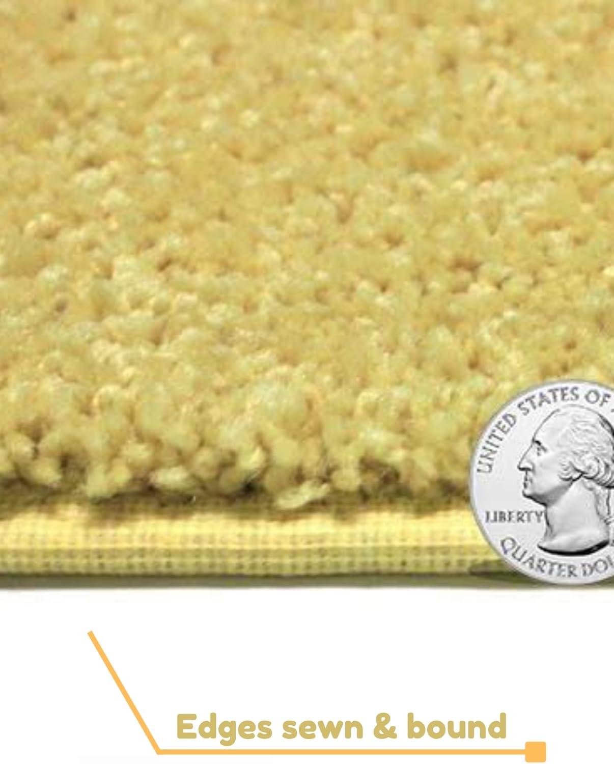 KOECKRITZ Soft and Colorful Kids Classroom Area Rugs (Passes Flammability Pill Test) Many Sizes and Bright Colors to Select from (12' x 12', Lemon)