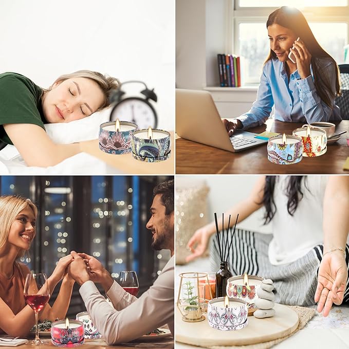 Scented Candles Gifts Set of 36 – 2.5oz Aromatherapy Travel Tin Candles, Relaxing Fragrances for Home, Spa, Gifts for Family, Friends, Teachers, Thank You Presents (Assorted Scents).