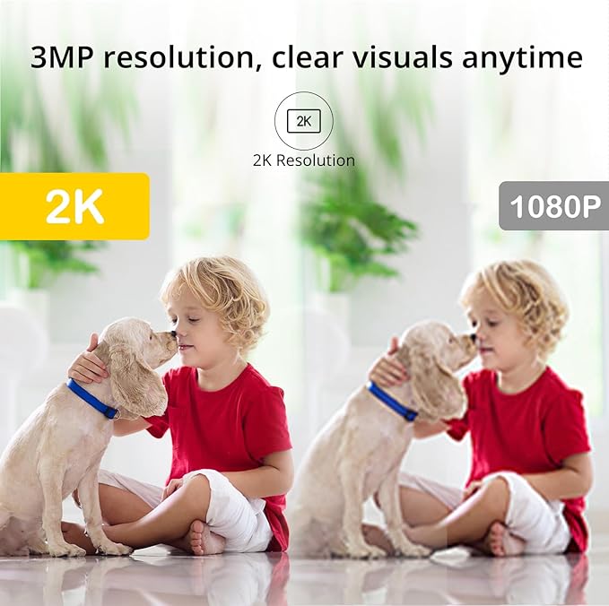 BoyKeep 2K Indoor Camera with 64GB SD Card, 5G/2.4GHz Cameras for Home Security, Pet Camera Indoor with Phone app, 2-Way Audio, Night Vision, Motion Detection, Cloud & SD Card Storage
