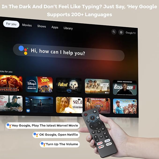Projector-4K Built-in Google TV|2000 ANSI|Auto Lens Cap&4D Keystone|Auto Focus|Voice Control Smart Portable Projector with WiFi6 and Bluetooth, Sovboi Outdoor Projector for Steaming APPs Home Theater
