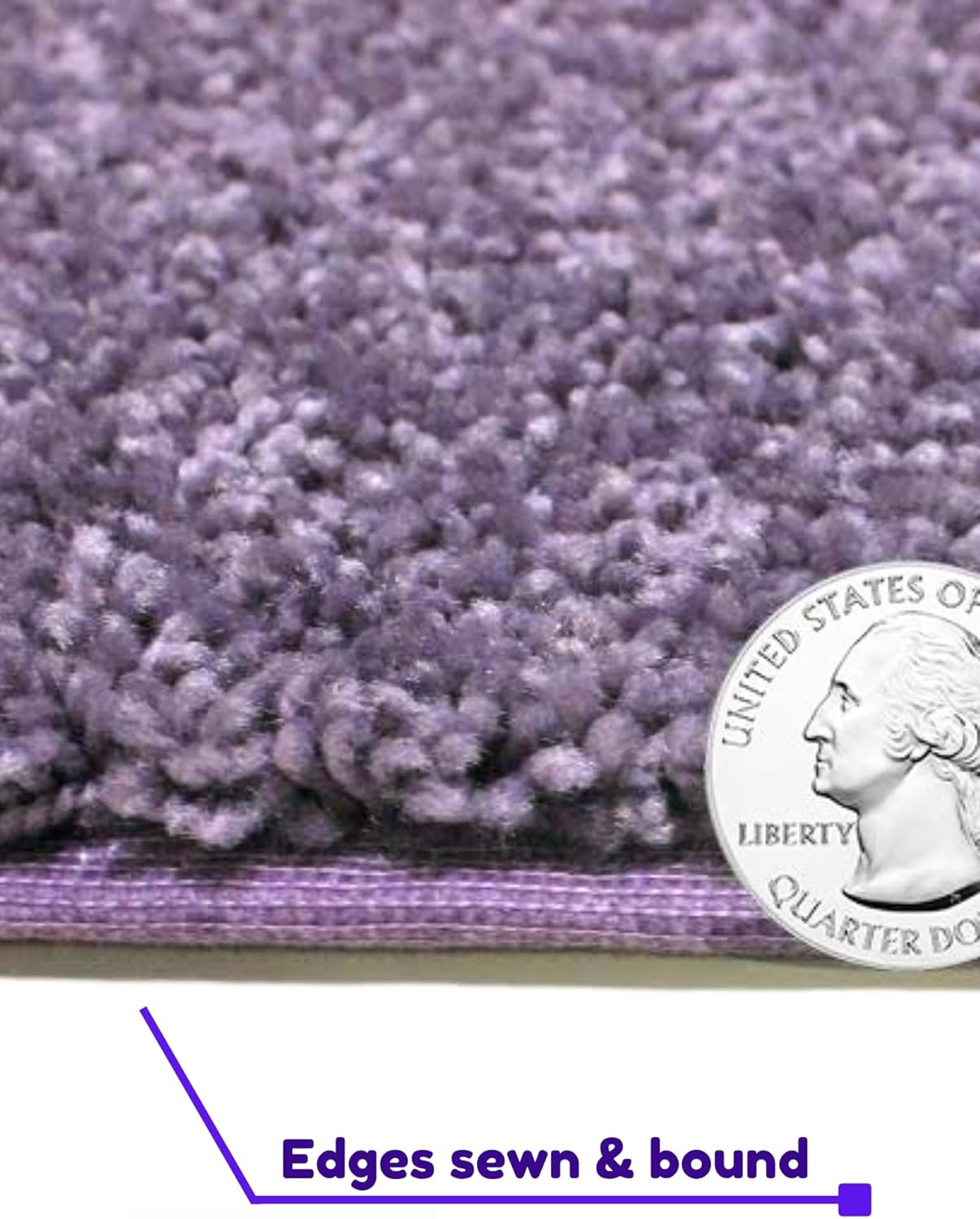 KOECKRITZ Soft and Colorful Kids Classroom Area Rugs (Passes Flammability Pill Test) Many Sizes and Bright Colors to Select from (12' x 12', Lavender)